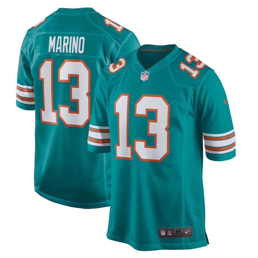 Men Miami Dolphins 13 Dan Marino Nike Green Retired Player NFL Jersey